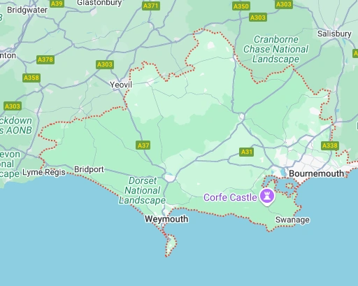 Dorset map - no win, no fee compensation claims